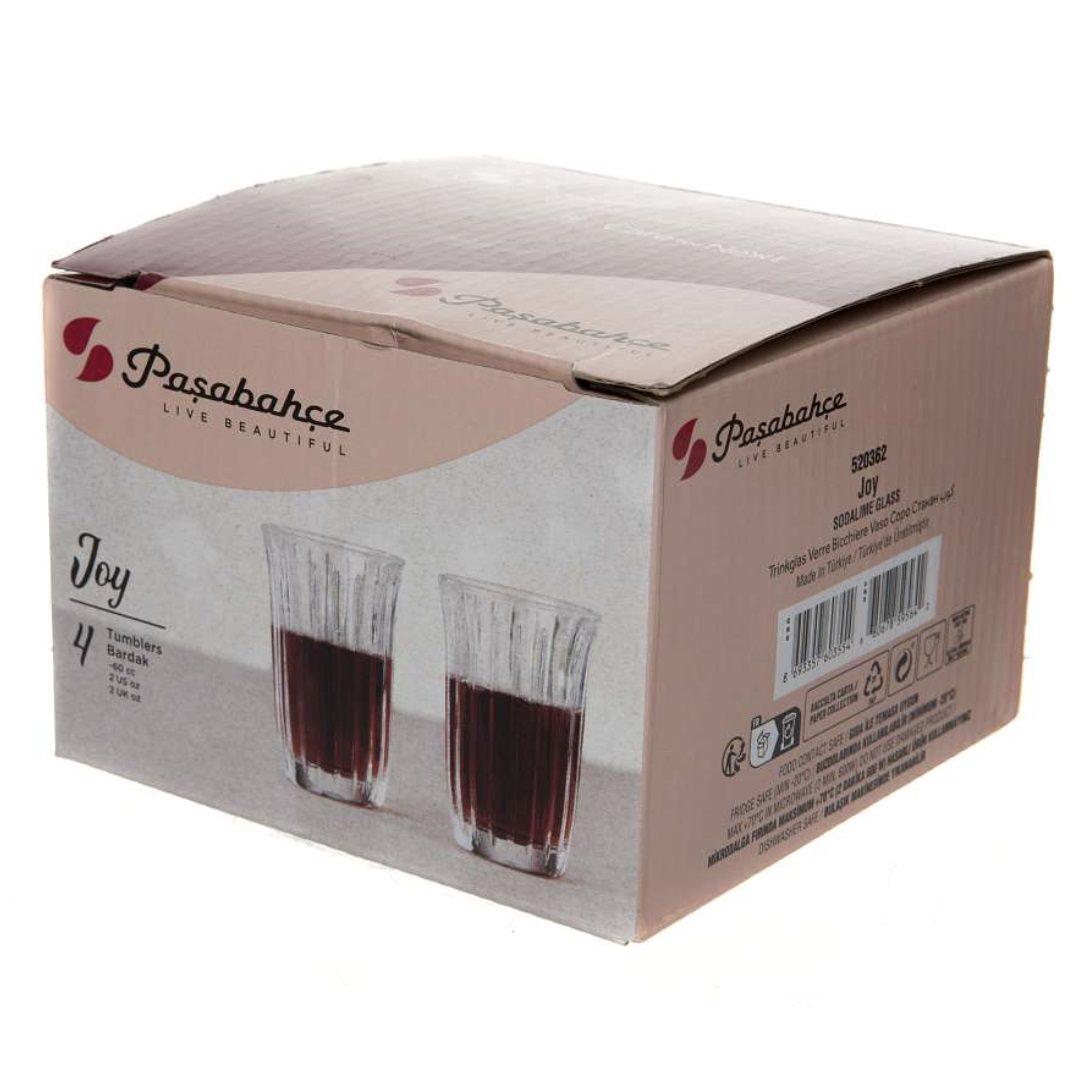 Набор стопок Pasabahce Joy 60 мл 4 шт. (520362) - фото 2 Набор стопок Pasabahce Joy 60 мл 4 шт. (520362) - фото 2