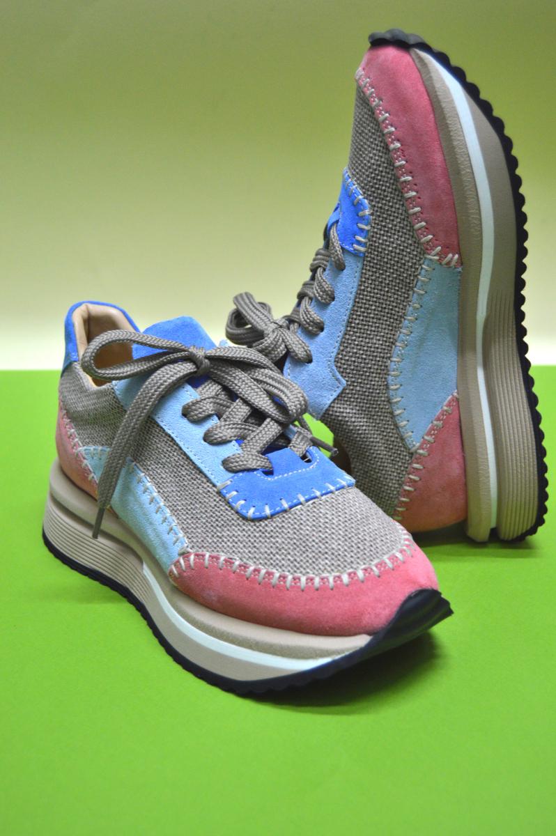 Кросівки жіночі Aquamarin мішковина/замша р. 38 Кольоровий (94100570238) - фото 2