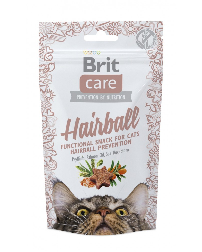 Ласощі для котів Brit Care Hairball з качкою 50 г