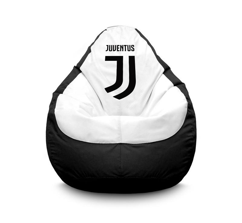 Кресло мешок iPuff Football Juventus FC Оксфорд XXXL 100х135 см Черный