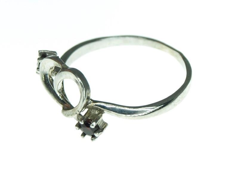 Кольцо из серебра с гранатом р. 16 (21016002731) - фото 3