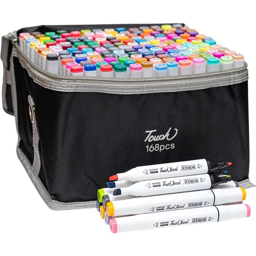 Набір скетч-маркерів BV820-168 168 кольорів у сумці (RLT54406) Набір скетч-маркерів BV820-168 168 кольорів у сумці (RLT54406)