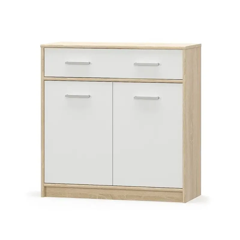 Комод для квартиры 2Д1Ш Mebel Service Типс 83,4х34,3х85 см Дуб самоа/Белый (23421465)