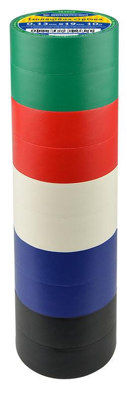 Набор изолент АСКО-УКРЕМ №1 10 шт. 0,13х19 мм/10 м Разноцветный (28681765)