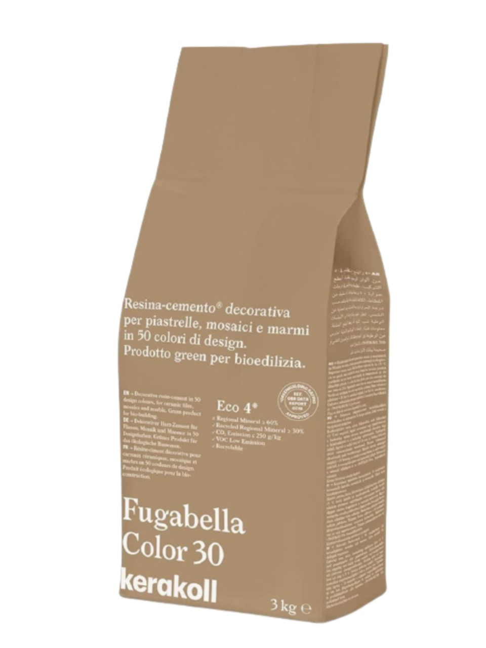 Фуга для швів Kerakoll Fugabella Color-30 3 кг Коричневий (KFG30)