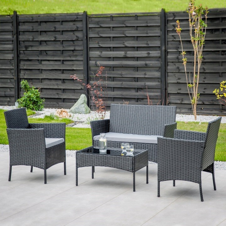 Комплект садових меблів sfs010 mtg техноратан Сірий (26907)