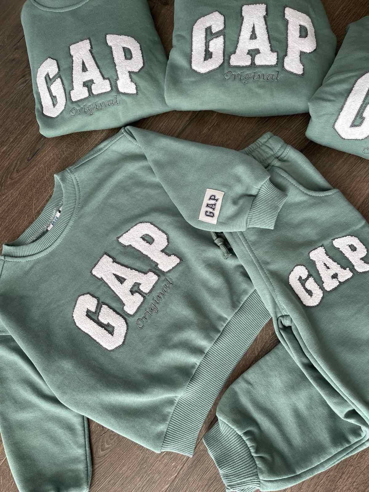 Костюм детский GAP свитшот/джогеры на 6-7 лет 119 см Зеленый (24879182) - фото 3