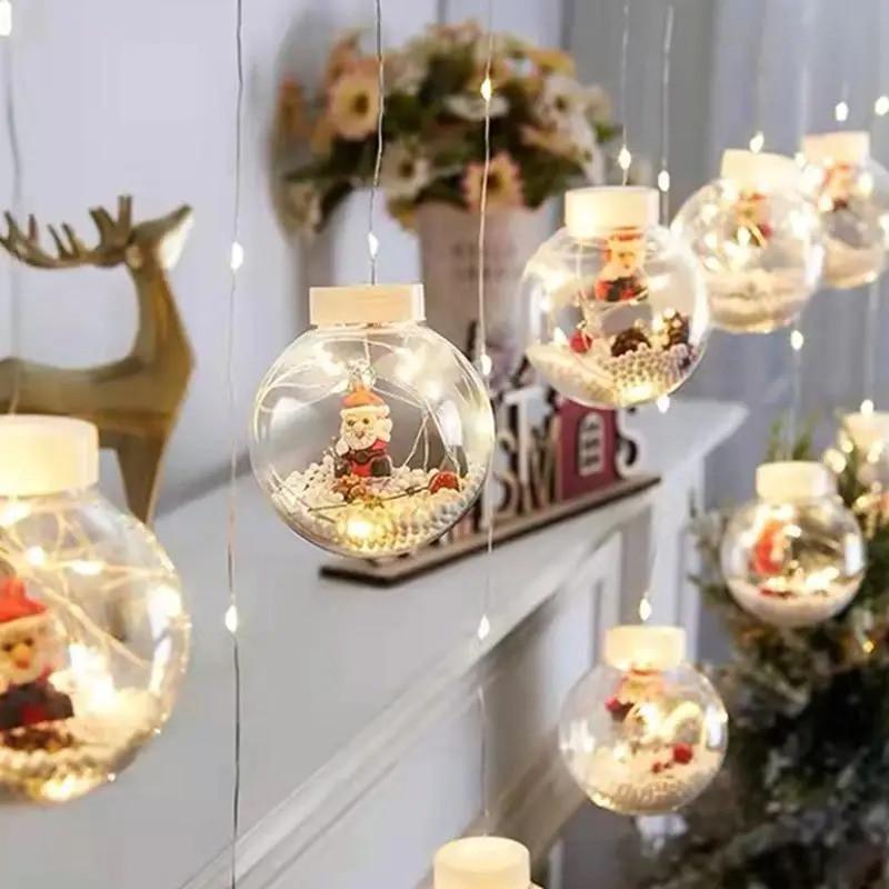 Гірлянда Xmas мікс 4 види 200L WW-1 Copper curtain ball lamp W 3х1,5 м Теплий білий (1726504447)