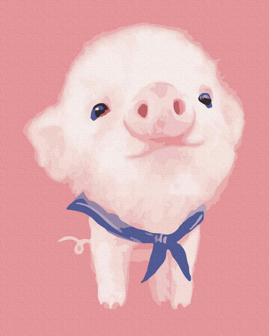 Картина по номерам Brushme Довольный поросенок 40х50 см (G501) Картина по номерам Brushme Довольный поросенок 40х50 см (G501)