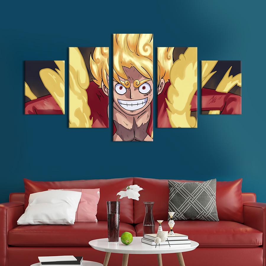 Модульна картина з 5 частин Луффі Герой аніме 112x54 см (725-52)