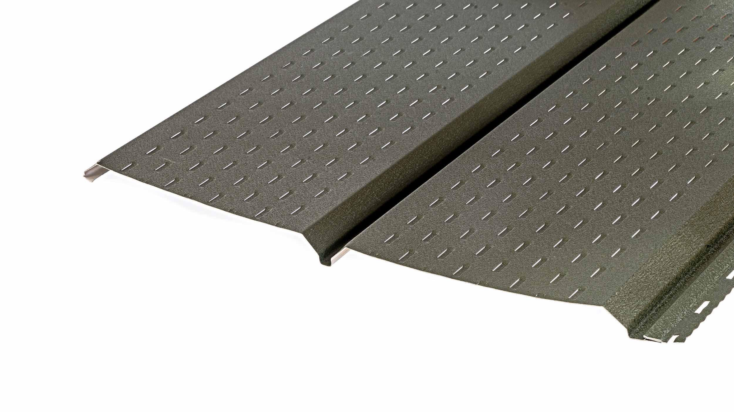 Софит металлический 370х1000 мм Матовый RAL 6020 Зеленый (me-23585/14)