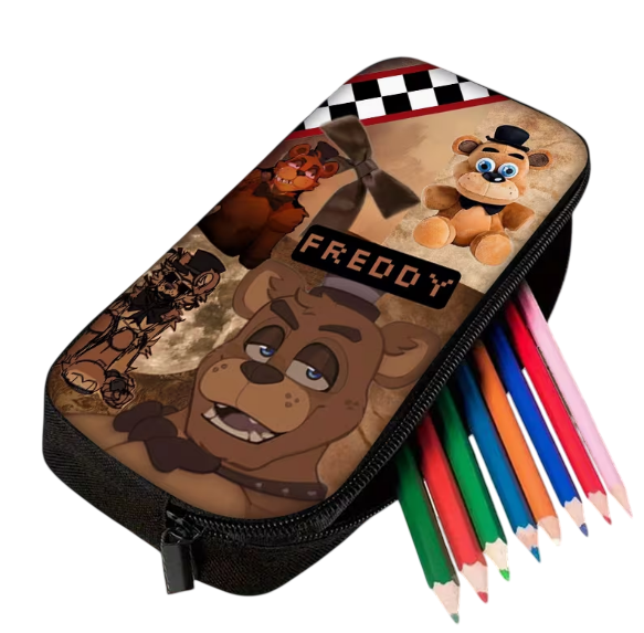 Пенал школьный нейлоновый Аниматроники пять ночей с Фредди Фнаф (2915951405)