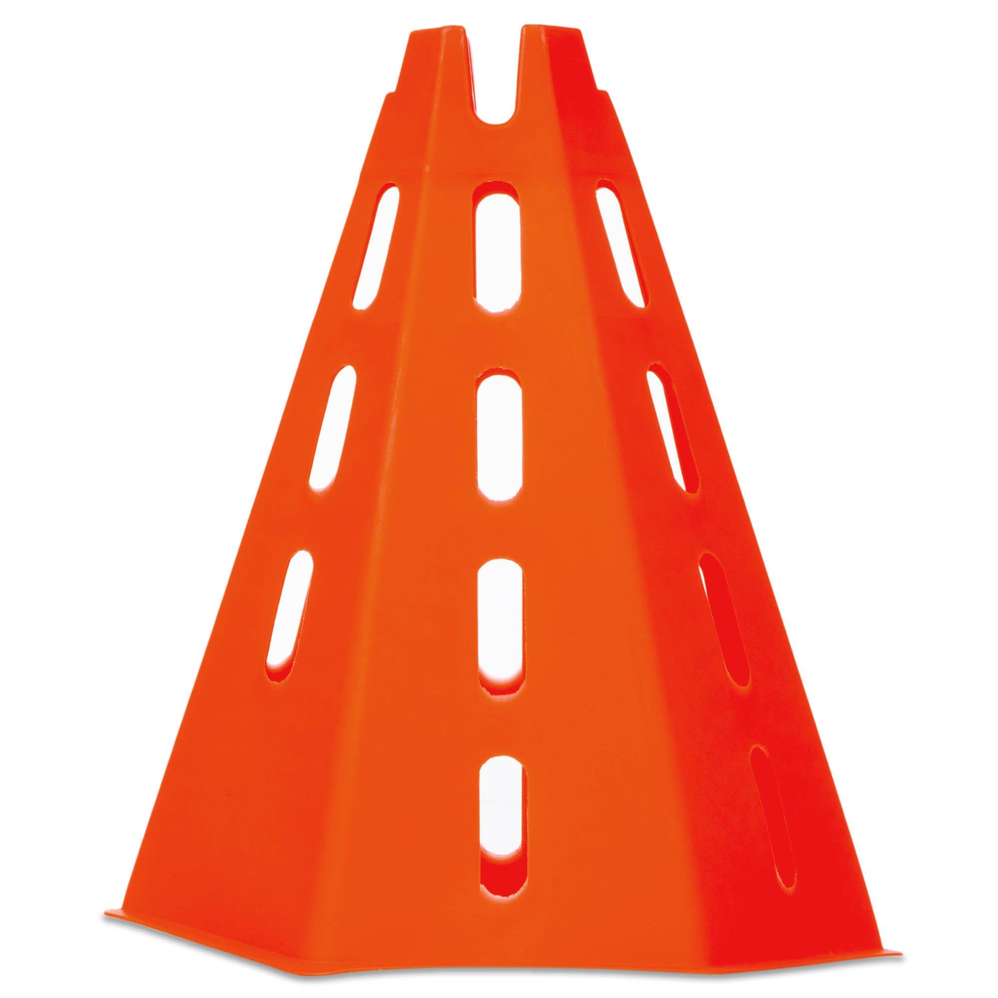 Конус-фишка для тренировок Zelart SP-Sport FB-1849 отверстия для планки/держатель 32 см Оранжевый (DR007403)