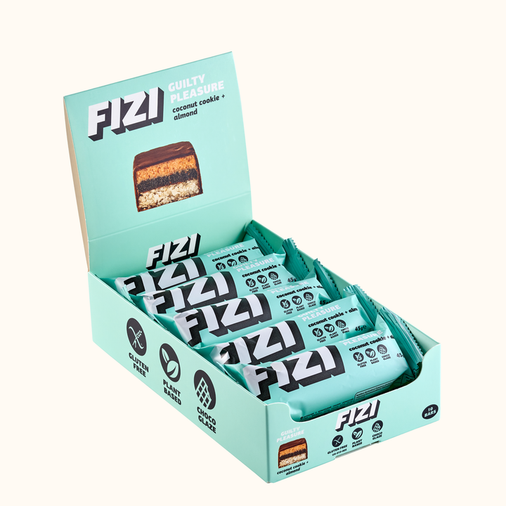 Батончик Fizi Кокосовое печенье/Миндальное 45 г 10 шт. (2512295941)
