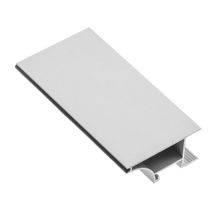 LED-профіль алюмінієвий GTV GLAX вінцевий для набивання на плиту 18 мм 3 м Срібний (27771091)