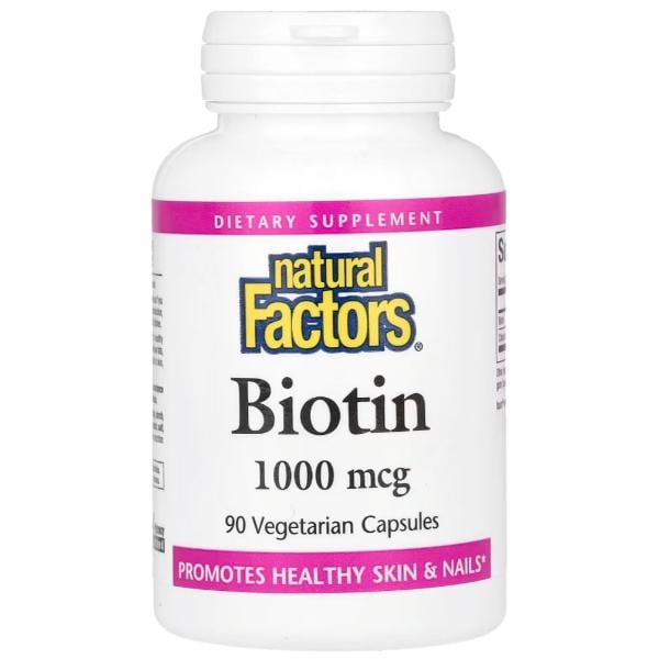 Біотин Natural Factors Biotin 1000 мкг 90 вег. капс. (23121413)