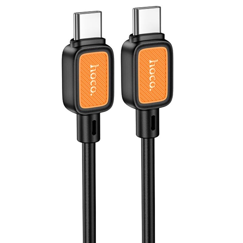 Дата-кабель Hoco X108 Benefit 60W Type-C to Type-C 1 м Black (00000073865_2)