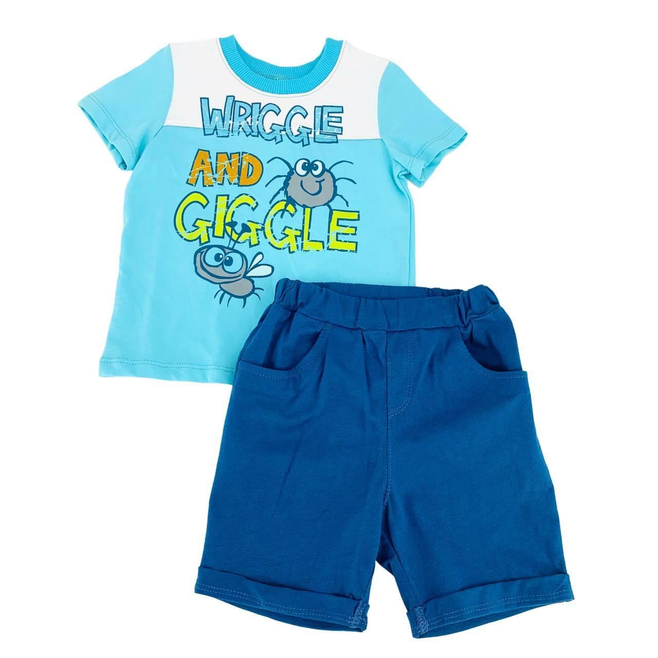 Комплект Bembi 552 Wriggle and Giggle футболка/шорти 80 см 9-12 міс. (2421043802)