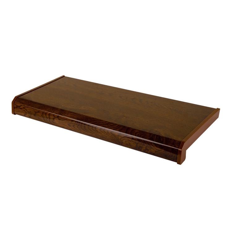 Подоконник Ganz ПВХ 300х1000х20 мм Орех глянцевый (25243714) Подоконник Ganz ПВХ 300х1000х20 мм Орех глянцевый (25243714)