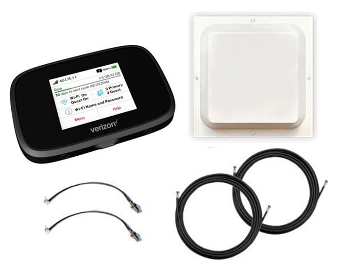Wi-Fi роутер Novatel Wireless 7730L с антенной MIMO 17 дБ и кабелем с 2 переходниками