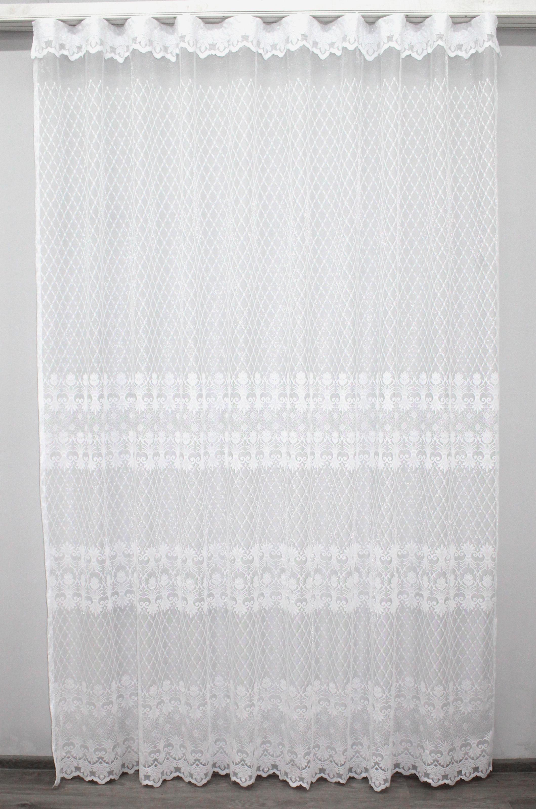 Тюль VR-Textil 1122т жаккард 300х270 см Белый (40-064)