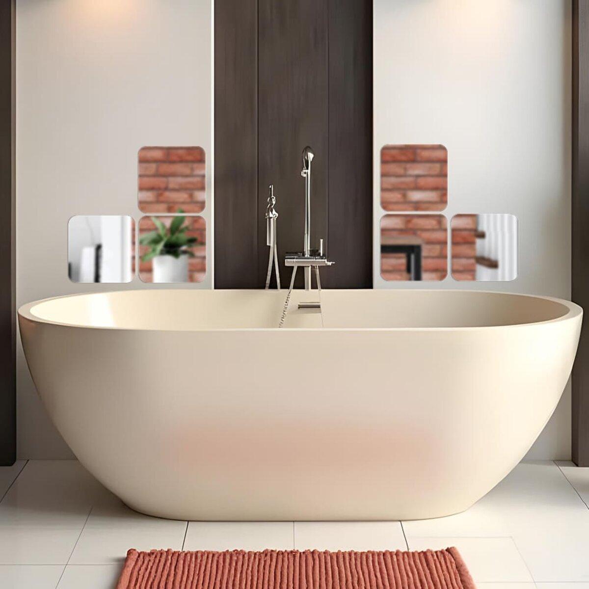 Декор дзеркальний акриловий самоклеючий 6 шт. Сріблястий (SW-00002526) - фото 6