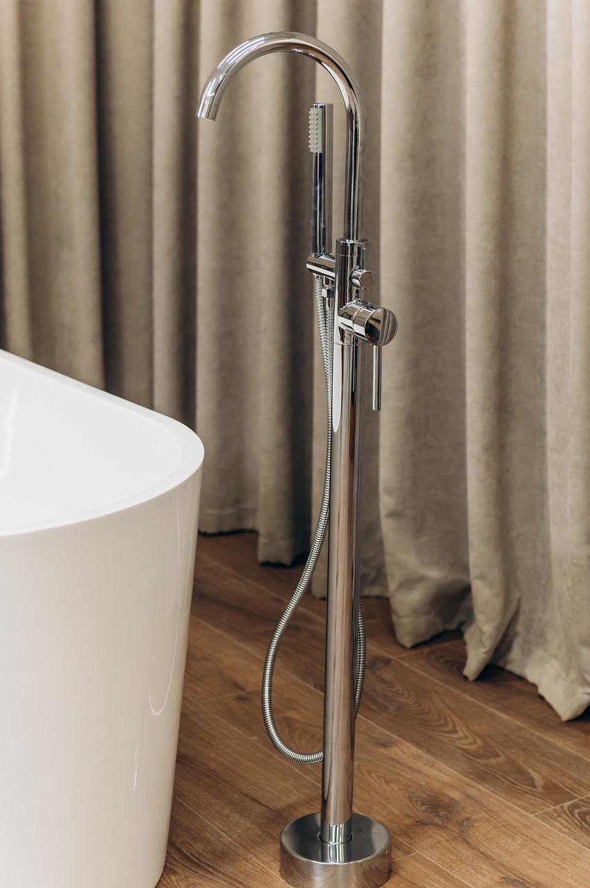 Змішувач підлогогвий Brone Fantasia окремо стоячий Chrome plated