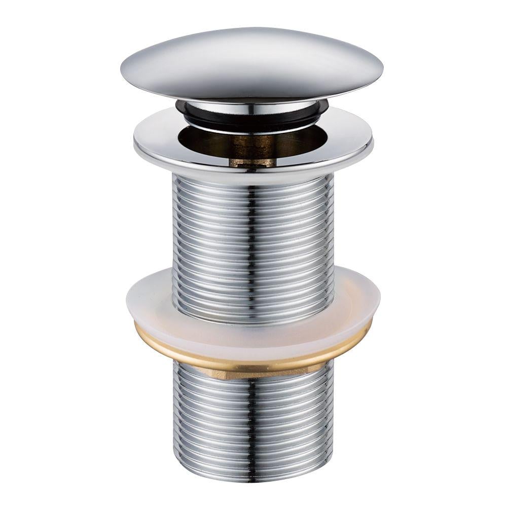 Донний клапан натискний для раковини VOLLE 90-00-043 без переливу Хром (75179)