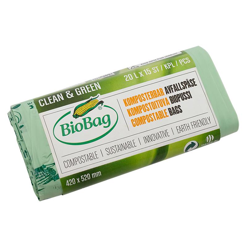 Еко-пакети для сміття BioBag 20 л (186902)