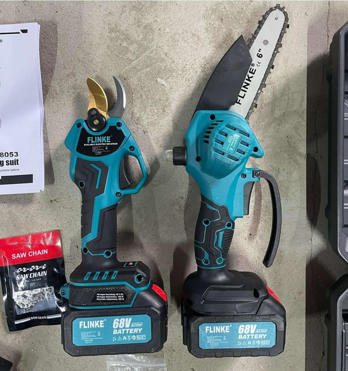 Секатор с аккумуляторной пилой Flinke/2 аккумуляторы 4 А/ч в кейсе (0061) - фото 9