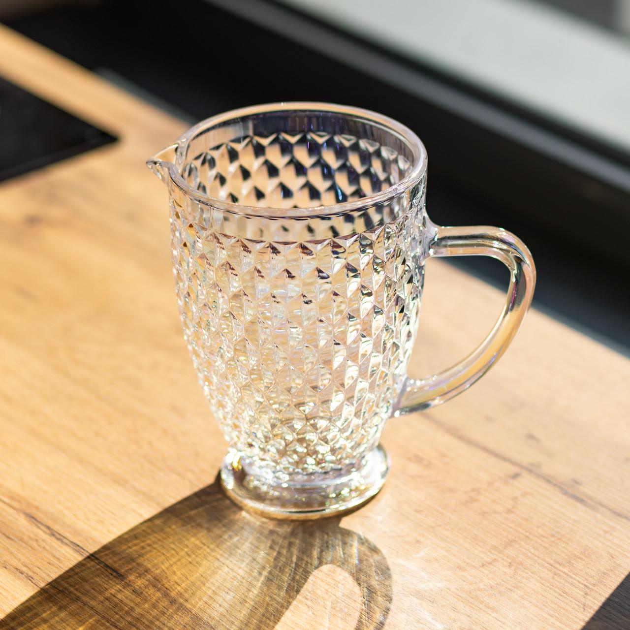 Кувшин для напитков из толстого стекла 1,2 л Rainbow (HP-19-251)