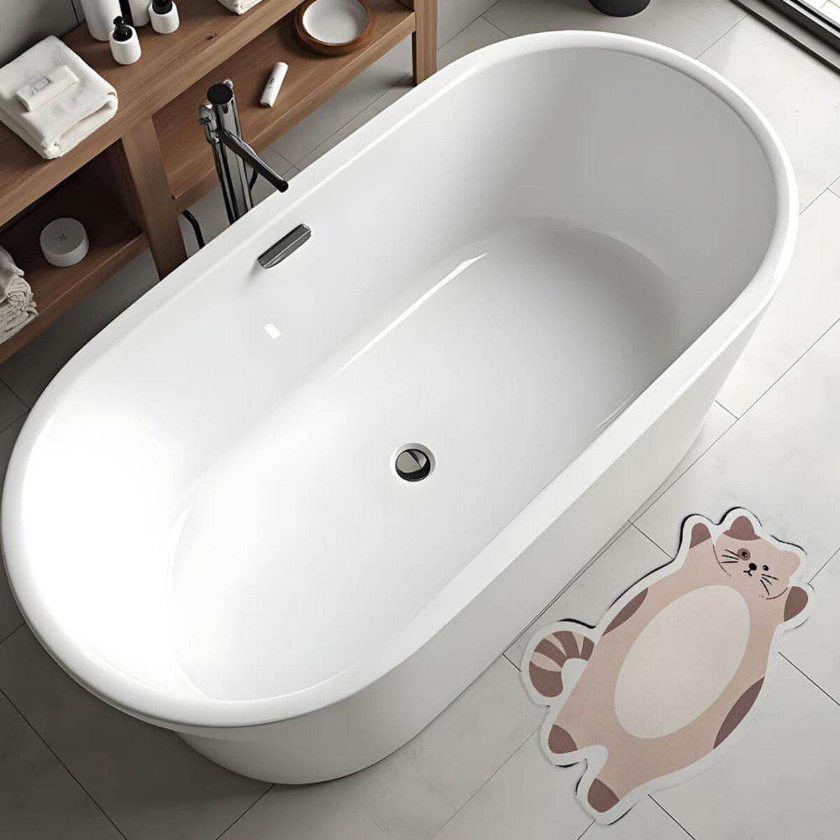 Ковер для ванной комнаты Котик влагопоглощающий 40х60х3 мм (SW-00002564) - фото 5 Ковер для ванной комнаты Котик влагопоглощающий 40х60х3 мм (SW-00002564) - фото 5