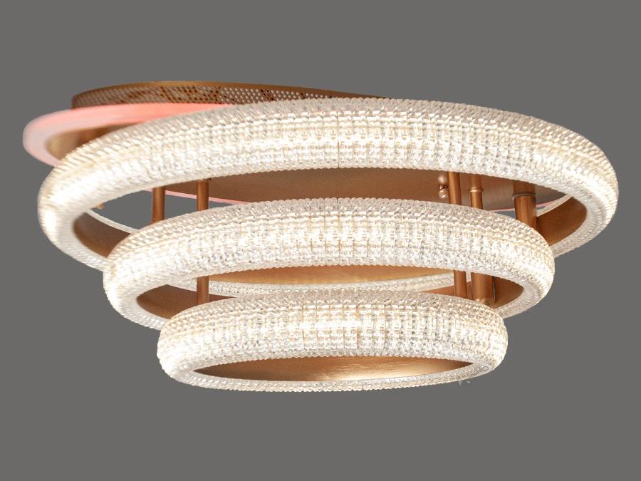 Люстра потолочная Octav с диммером и LED подсветкой 90 Вт (MX77015/3G LED)