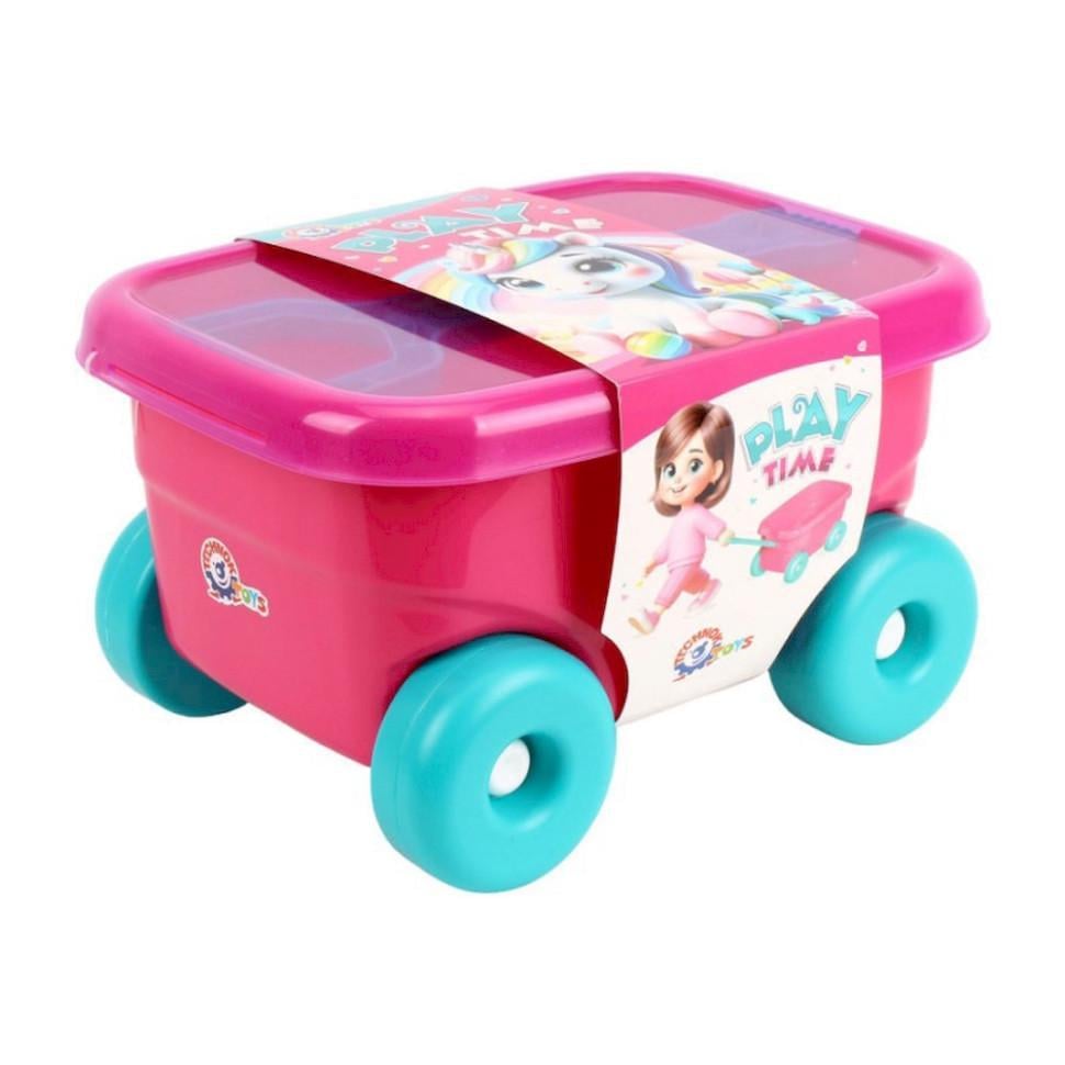 Тележка для супермаркета ТехноК для супермаркета Розовая (IG-173-N-692)