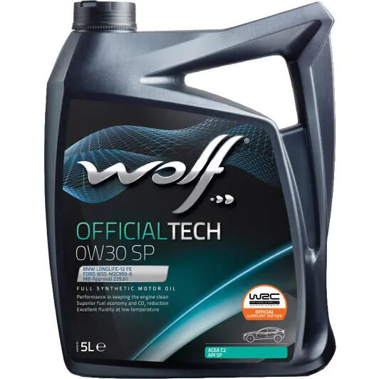 Моторное масло WOLF Officialtech SP 0W-30 5 л (1049043) Моторное масло WOLF Officialtech SP 0W-30 5 л (1049043)