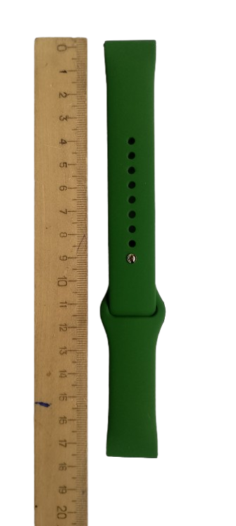 Ремешок для часов силиконовый 175х22 мм Green (3795) - фото 3 Ремешок для часов силиконовый 175х22 мм Green (3795) - фото 3