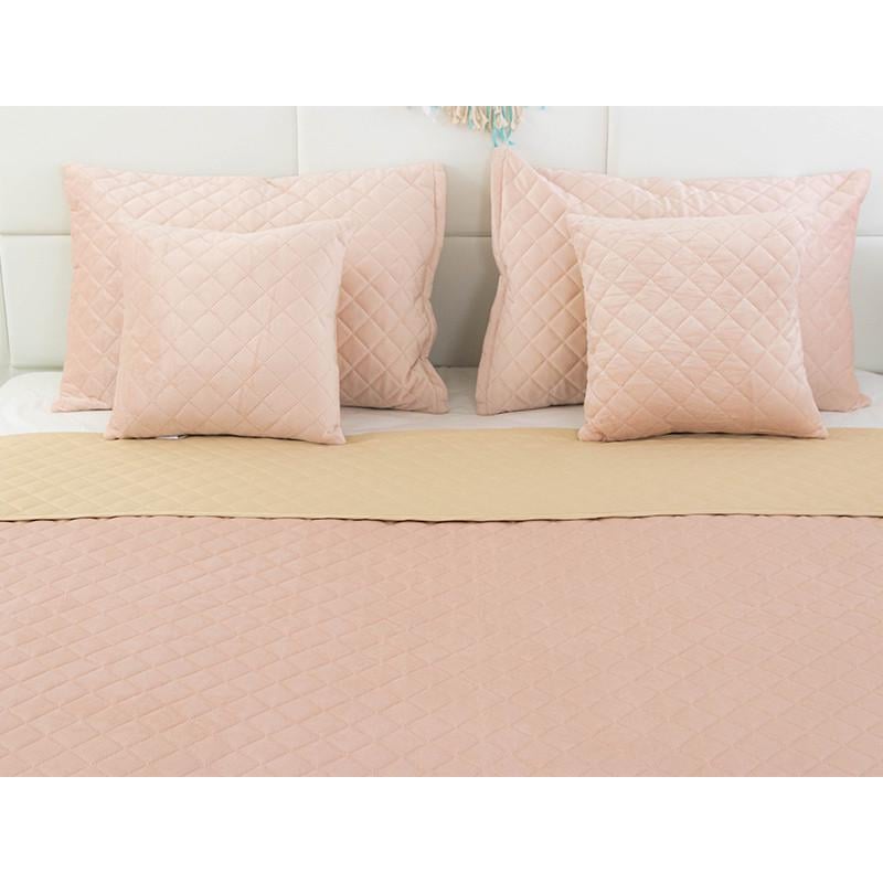 Покривало двостороннє Руно велюр 150x220 см М'ятний (28092598) - фото 5 Покривало двостороннє Руно велюр 150x220 см М'ятний (28092598) - фото 5