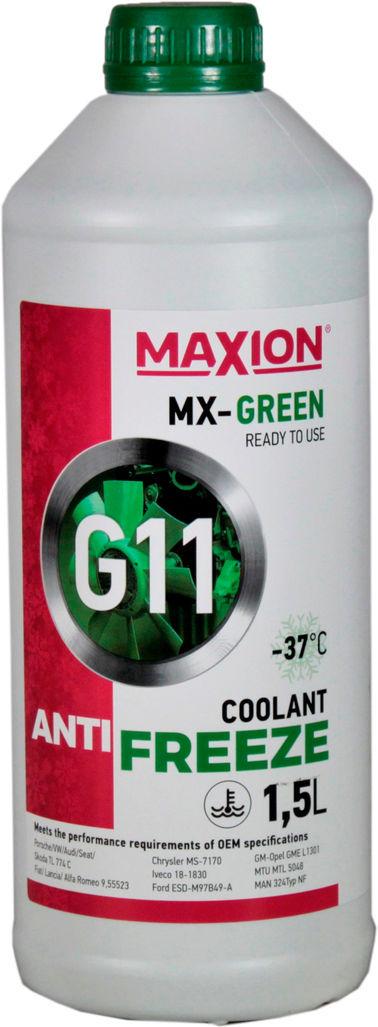 Антифриз Maxion G11 от -35 до +108 1,5 л Green (0101148)