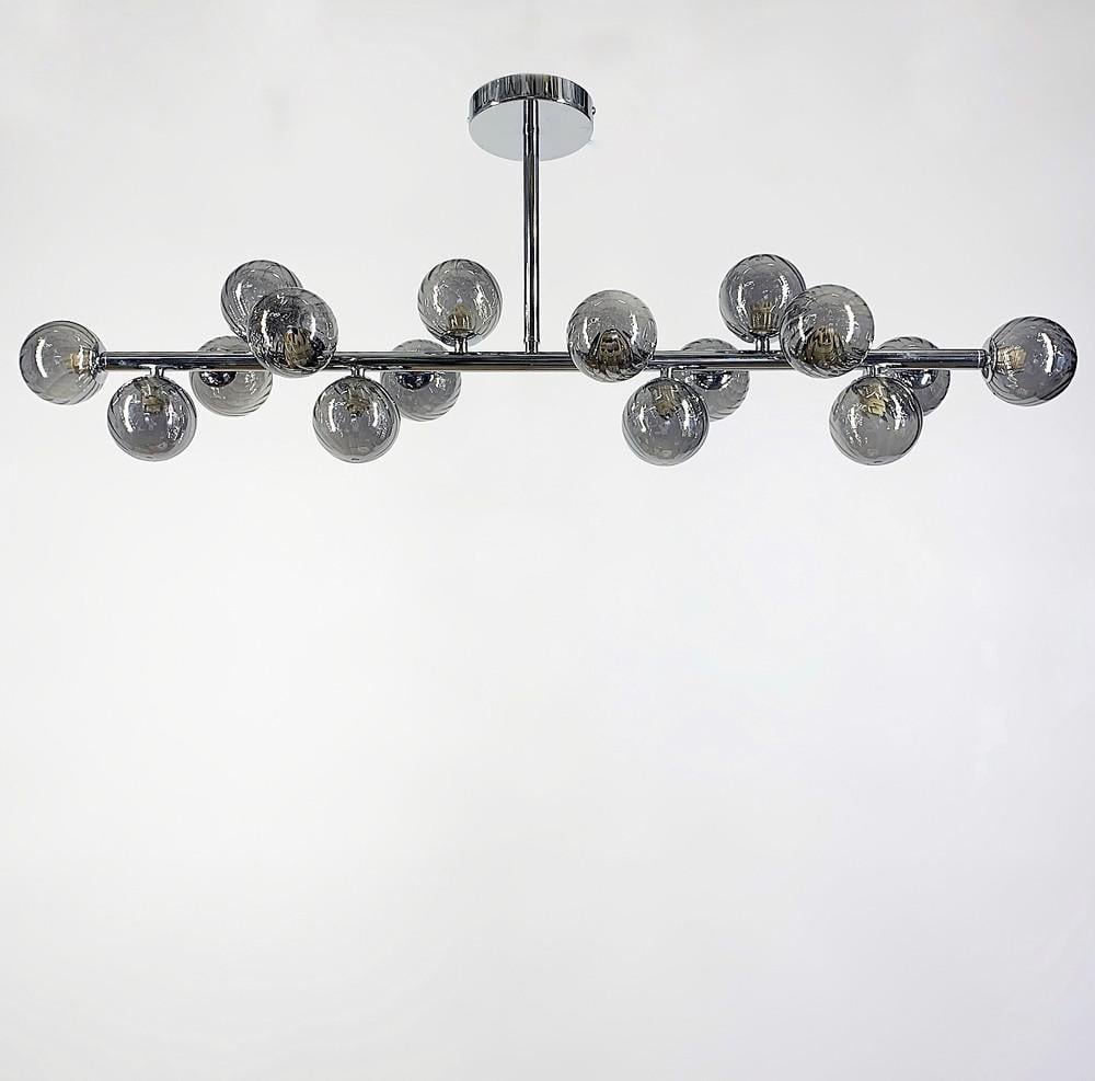 Люстра світлодіодна дизайнерська 65 см Чорний (J220 BK)