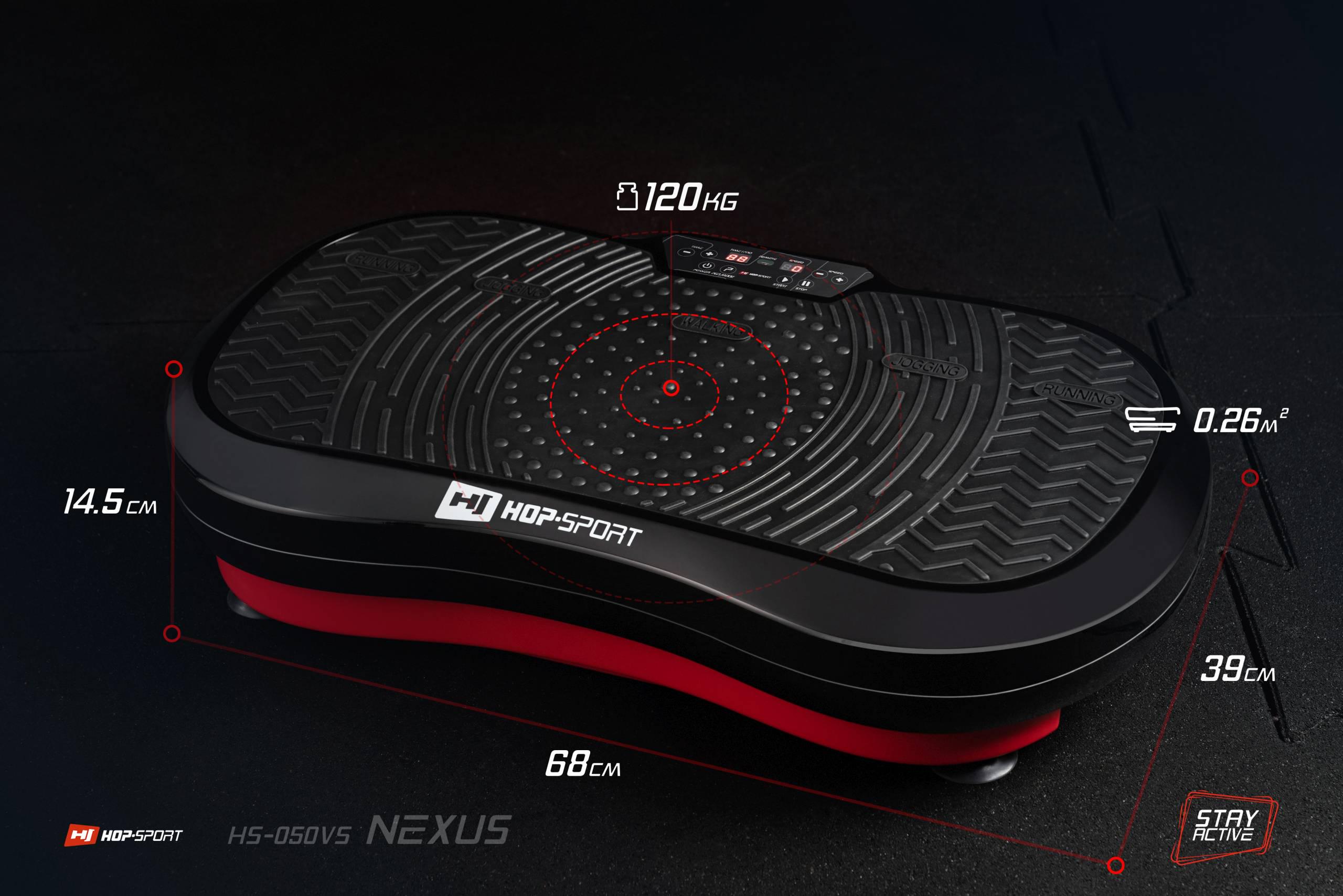 Виброплатформа Hop-Sport HS-050VS Nexus Красный - фото 15