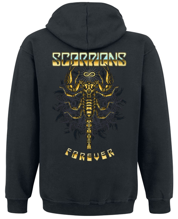 Толстовка с молнией "Scorpions Forever" XXL Черный (27216) - фото 2