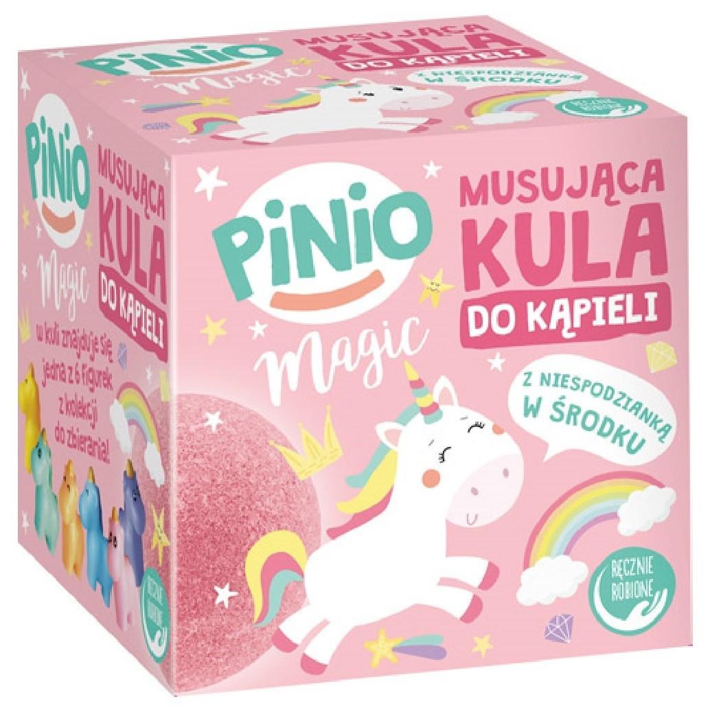 Бомбочка для ванны Pinio Magic с игрушкой 140 г Розоый (E-00494)