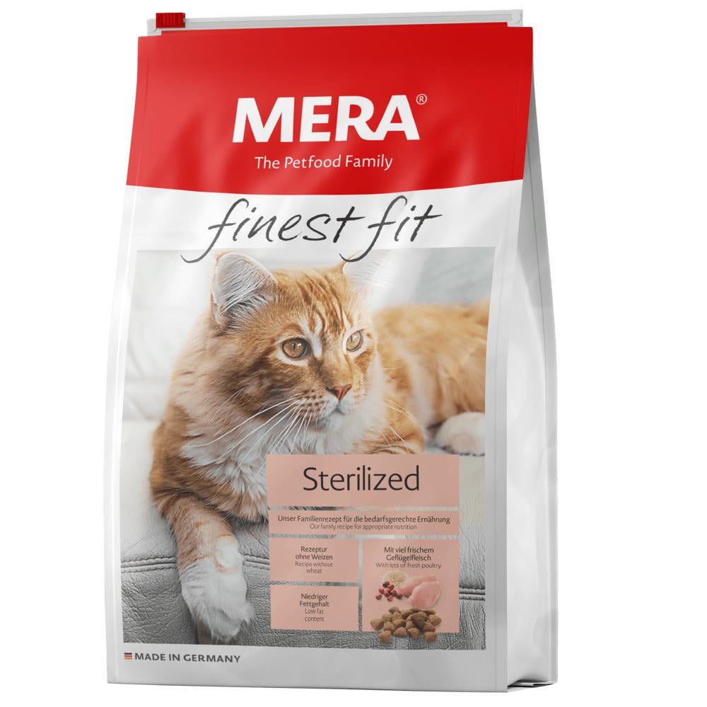 Корм сухой MERA Finest Fit Sterilized Cat з м'ясом птиці для стерилізованих котів 1,5 кг (4025877340284)