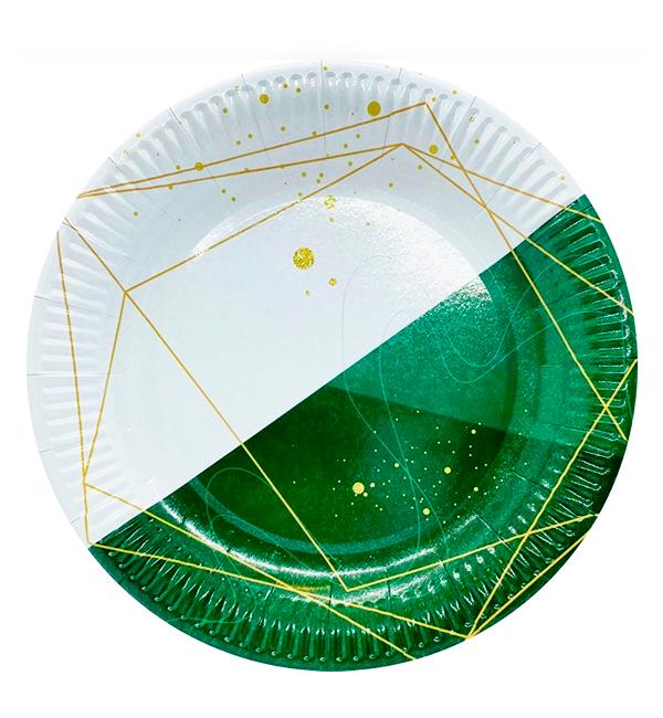 Бумажные тарелки White&Green 21 см 10 шт. (514370)