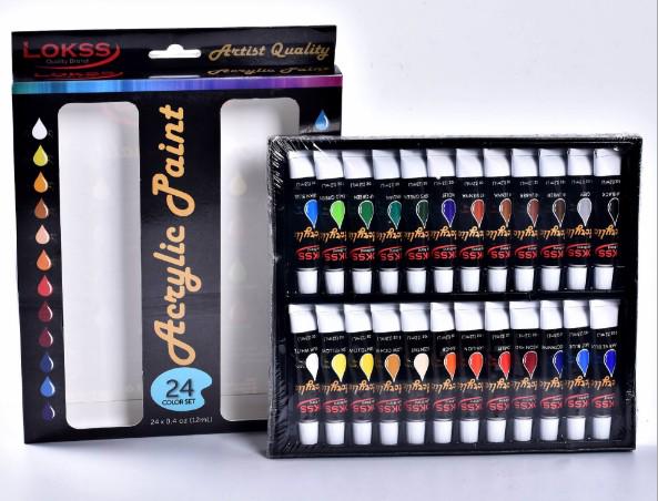 Акриловые краски Lokss 24 цвета в тубах - фото 4 Акриловые краски Lokss 24 цвета в тубах - фото 4