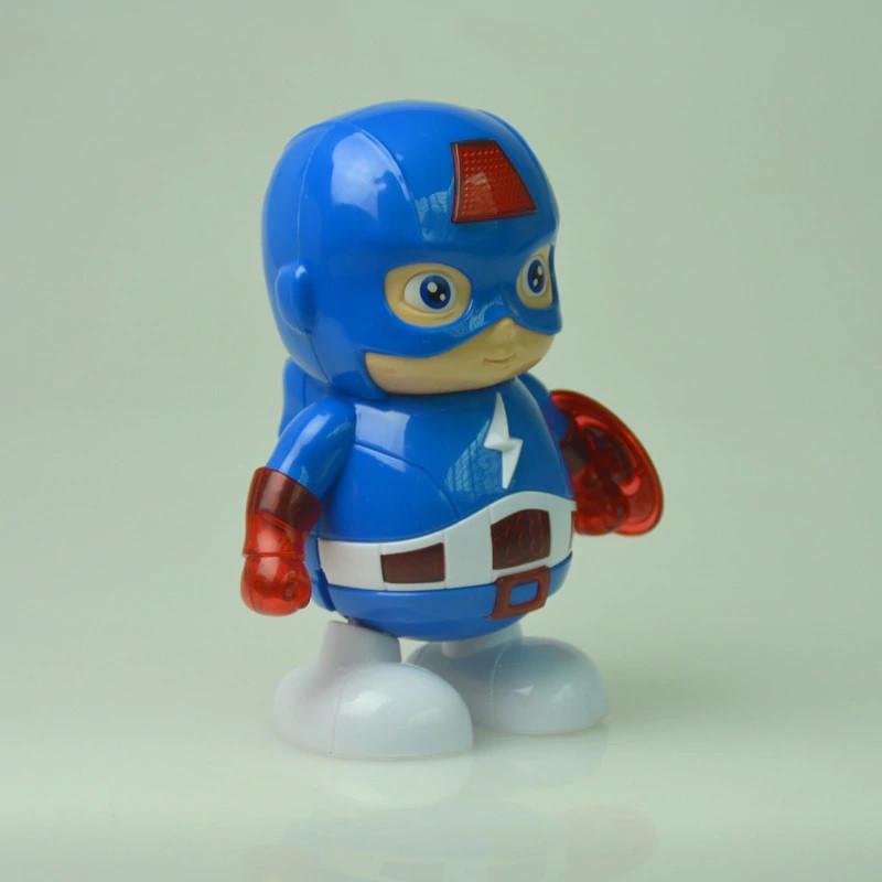 Інтерактивна іграшка SUNROZ Dance Super Hero танцюючий робот Captain America (SUN5725) - фото 2