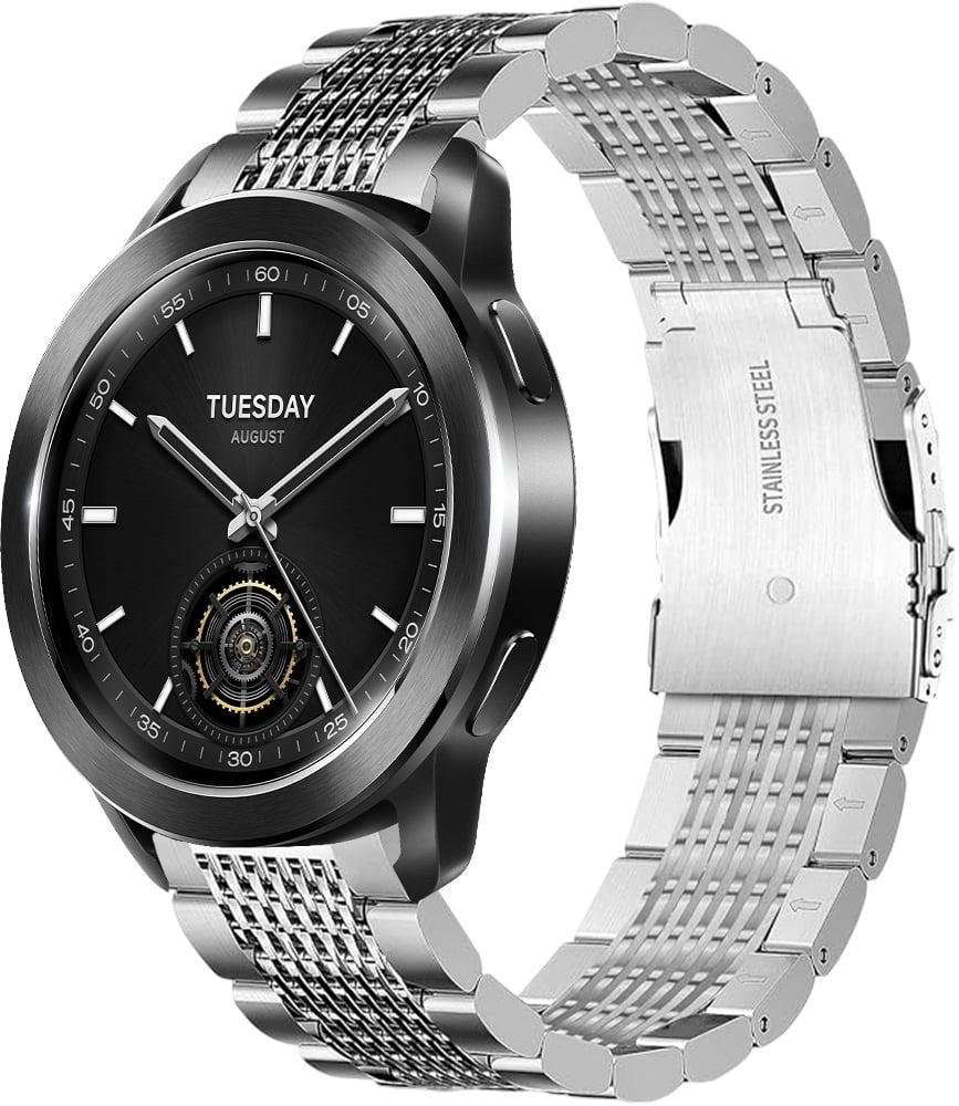 Ремінець металевий Gripix для Xiaomi Watch S3 Silver (42032-59)