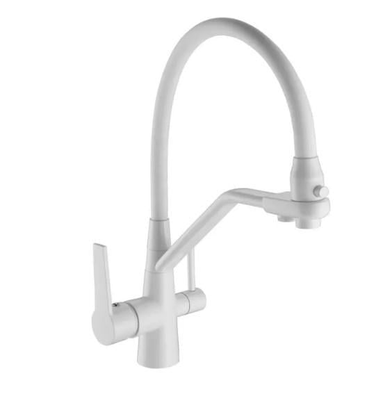 Смеситель для кухни Frap F4374-8 с выходом для питьевой воды (57858)