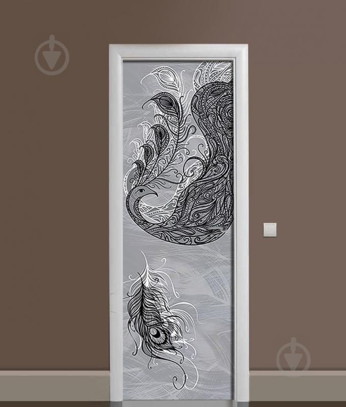 Наклейка на дверь  Zatarga  "Перо Павлина"  650х2000 мм (Z181318dv)