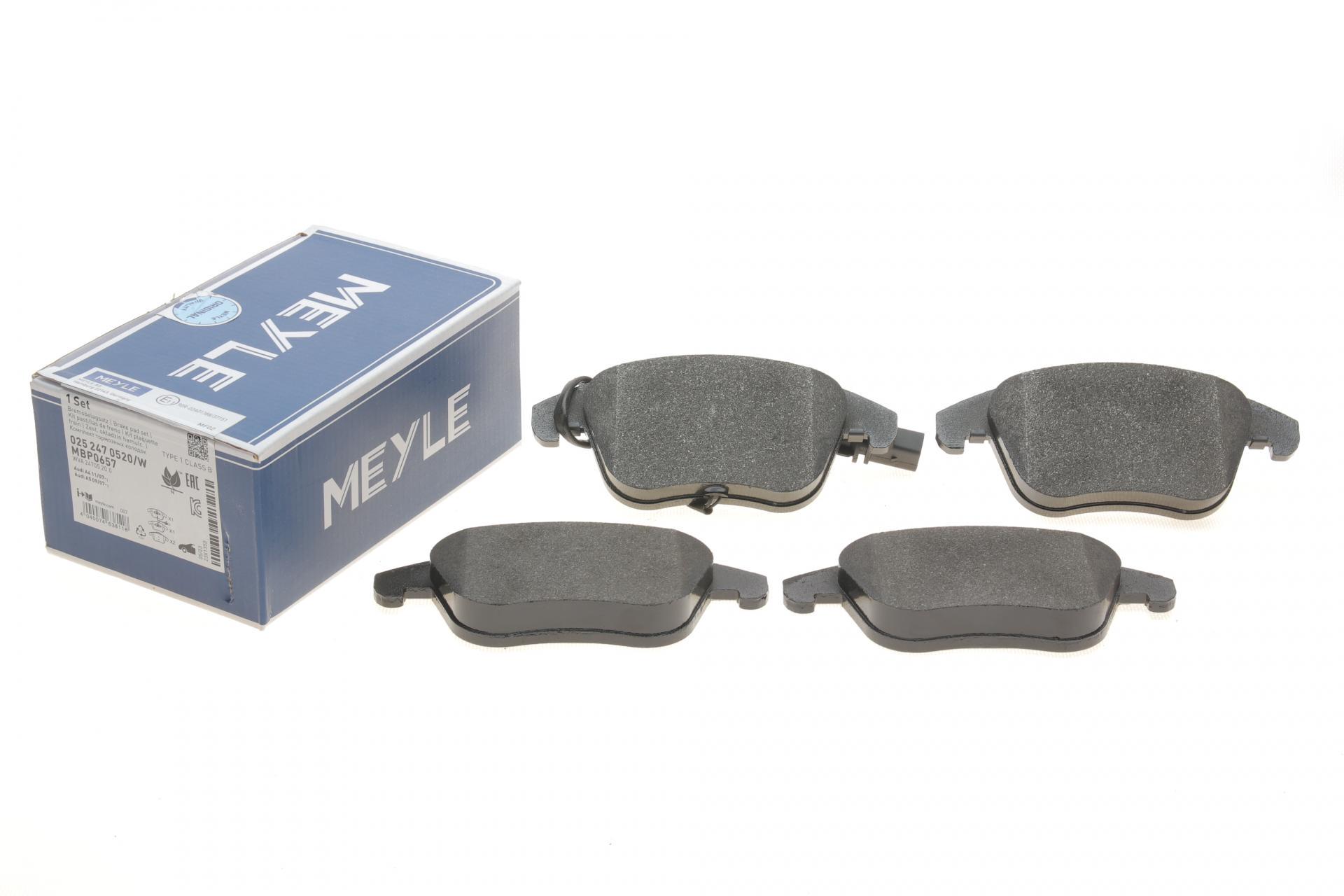 Тормозные колодки передние Meyle для Audi A4/A5 07- (025 247 0520/W)